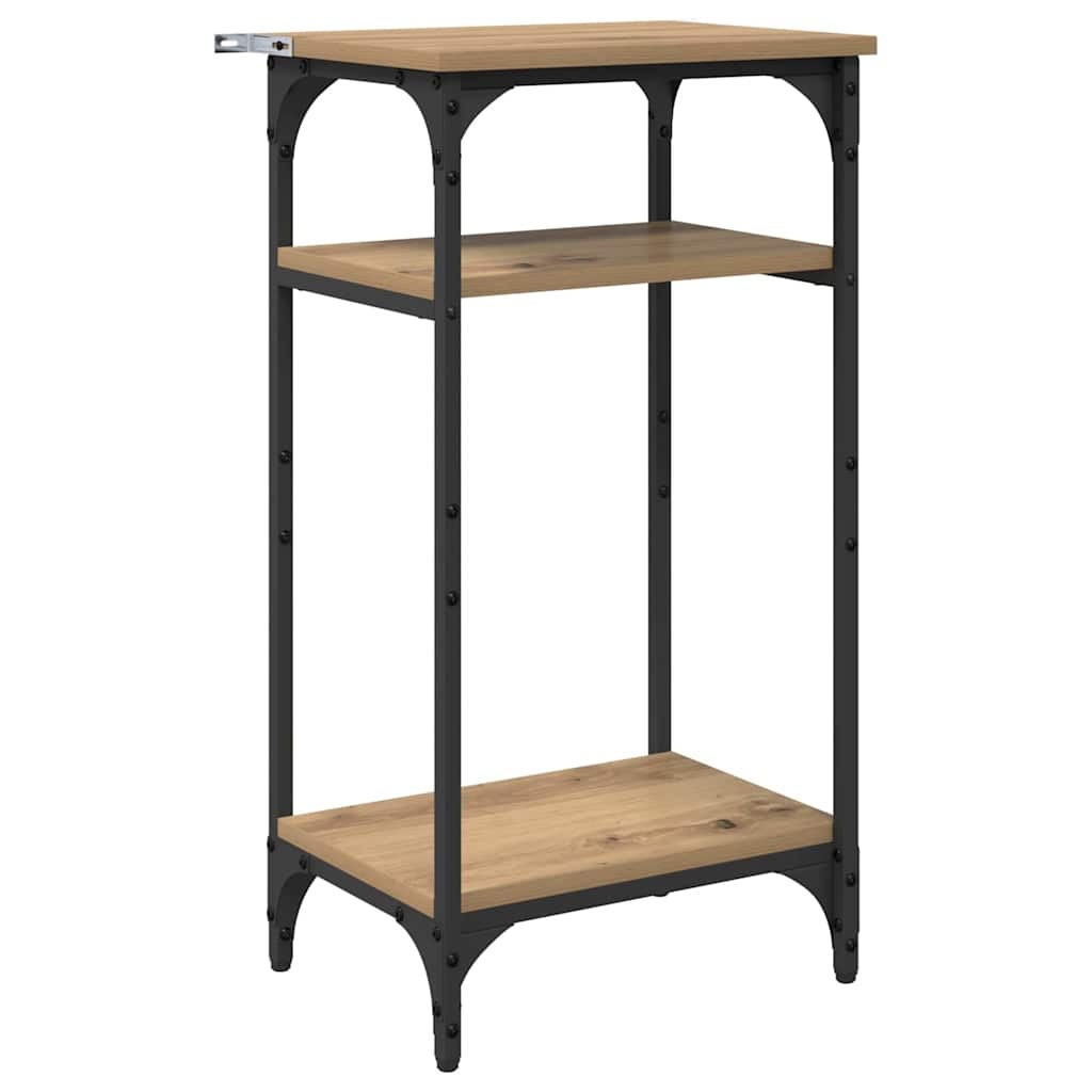 VidaXL Bijzettafel Artisan Eiken 40 x 30 x 75 cm Bewerkt hout