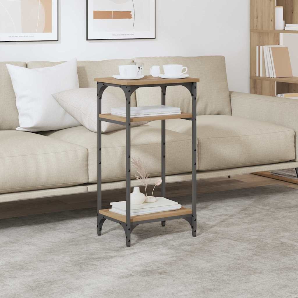 VidaXL Bijzettafel Artisan Eiken 40 x 30 x 75 cm Bewerkt hout