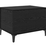 VidaXL Salontafel Zwart Eiken 60 x 44,5 x 45 cm Bewerkt hout