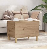 VidaXL Nachtkastje Artisan Eiken 60 x 44,5 x 45 cm Bewerkt hout