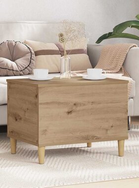 VidaXL Nachtkastje Artisan Eiken 60 x 44,5 x 45 cm Bewerkt hout