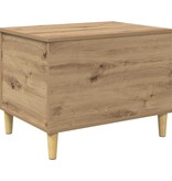 VidaXL Nachtkastje Artisan Eiken 60 x 44,5 x 45 cm Bewerkt hout
