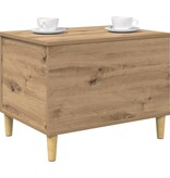 VidaXL Nachtkastje Artisan Eiken 60 x 44,5 x 45 cm Bewerkt hout