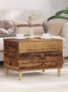 VidaXL Nachtkastje Oudhout 60 x 44,5 x 45 cm Bewerkt hout