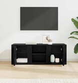 VidaXL TV-kast Zwart Eiken 100 x 31,5 x 35 cm Bewerkt hout