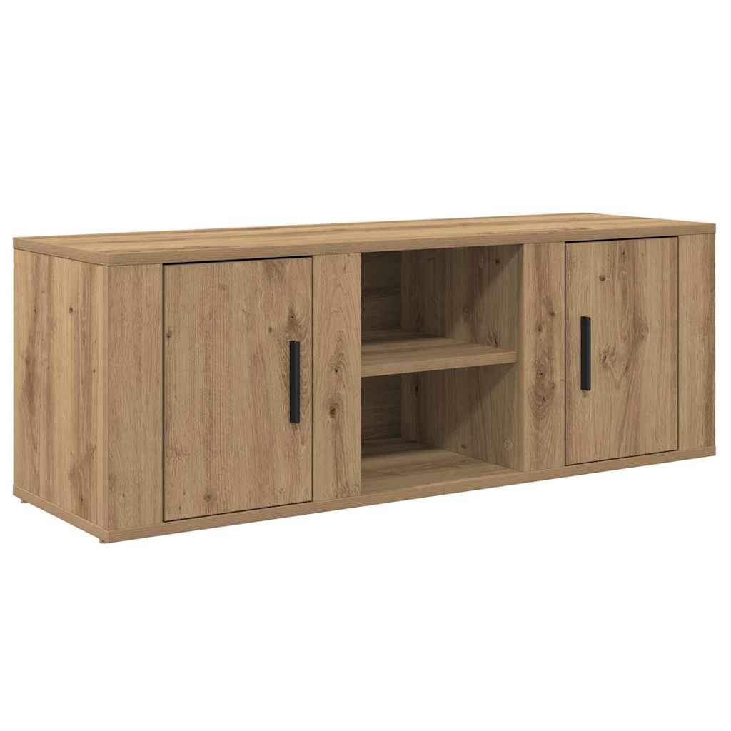VidaXL TV-kast Artisan Eiken 100 x 31,5 x 35 cm Bewerkt hout