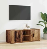 VidaXL TV-kast Oud Hout 100 x 31,5 x 35 cm Bewerkt hout