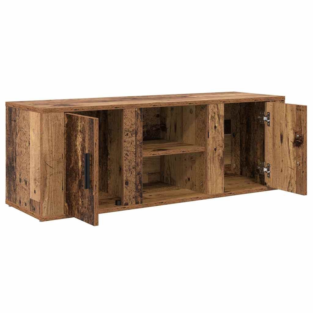 VidaXL TV-kast Oud Hout 100 x 31,5 x 35 cm Bewerkt hout