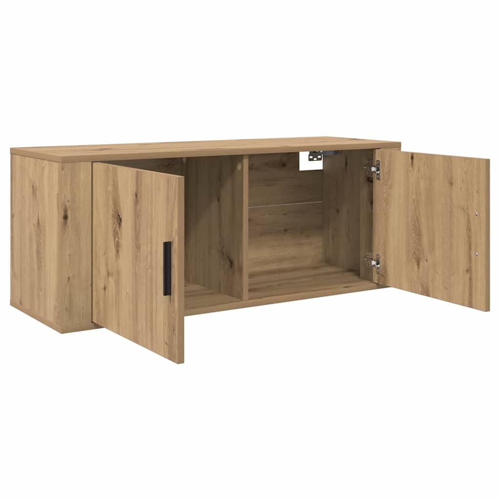 VidaXL Wandgemonteerde TV-kast Artisan Eiken 100 x 34,5 x 40 cm