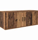 VidaXL Wandgemonteerde TV-kast Oud Hout 100 x 34,5 x 40 cm