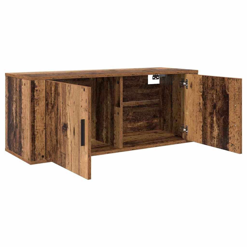 VidaXL Wandgemonteerde TV-kast Oud Hout 100 x 34,5 x 40 cm