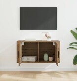 VidaXL Wandgemonteerde TV-kast Wandgemonteerd artisanaal eikenkleurig