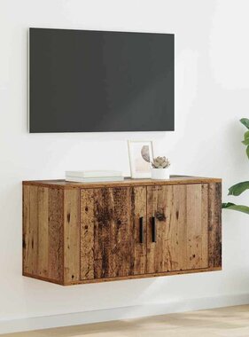 VidaXL Wandgemonteerde TV-kast Oud hout 80 x 34.5 x 40 cm Bewerkt hout