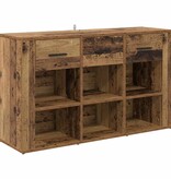VidaXL Dressoir met lade Oud Hout 100 x 30 x 59,5 cm Bewerkt hout