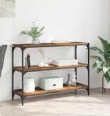 VidaXL Boekenkast Oud hout 100 x 33 x 70,5 cm Gemonteerd hout en ijzer