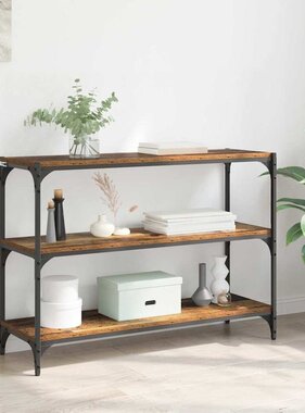 VidaXL Boekenkast Oud hout 100 x 33 x 70,5 cm Gemonteerd hout en ijzer