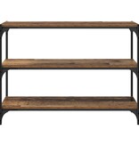 VidaXL Boekenkast Oud hout 100 x 33 x 70,5 cm Gemonteerd hout en ijzer