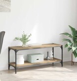 VidaXL TV-kast Artisan Eiken 100x33x41cm Gemonteerd hout en ijzer