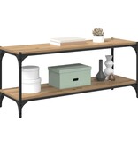 VidaXL TV-kast Artisan Eiken 100x33x41cm Gemonteerd hout en ijzer
