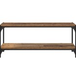 VidaXL TV-kast Oud Hout 100x33x41cm Gemonteerd hout en ijzer