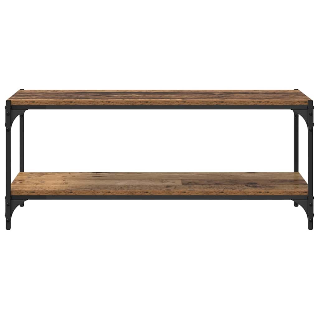 VidaXL TV-kast Oud Hout 100x33x41cm Gemonteerd hout en ijzer