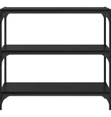 VidaXL Boekenkast Zwart Eiken 80 x 33 x 70,5 cm