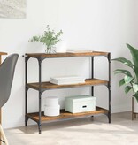 VidaXL Boekenkast Oud Hout 80 x 33 x 70,5 cm Gemonteerd hout en ijzer