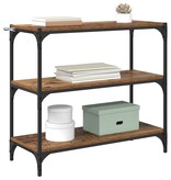 VidaXL Boekenkast Oud Hout 80 x 33 x 70,5 cm Gemonteerd hout en ijzer