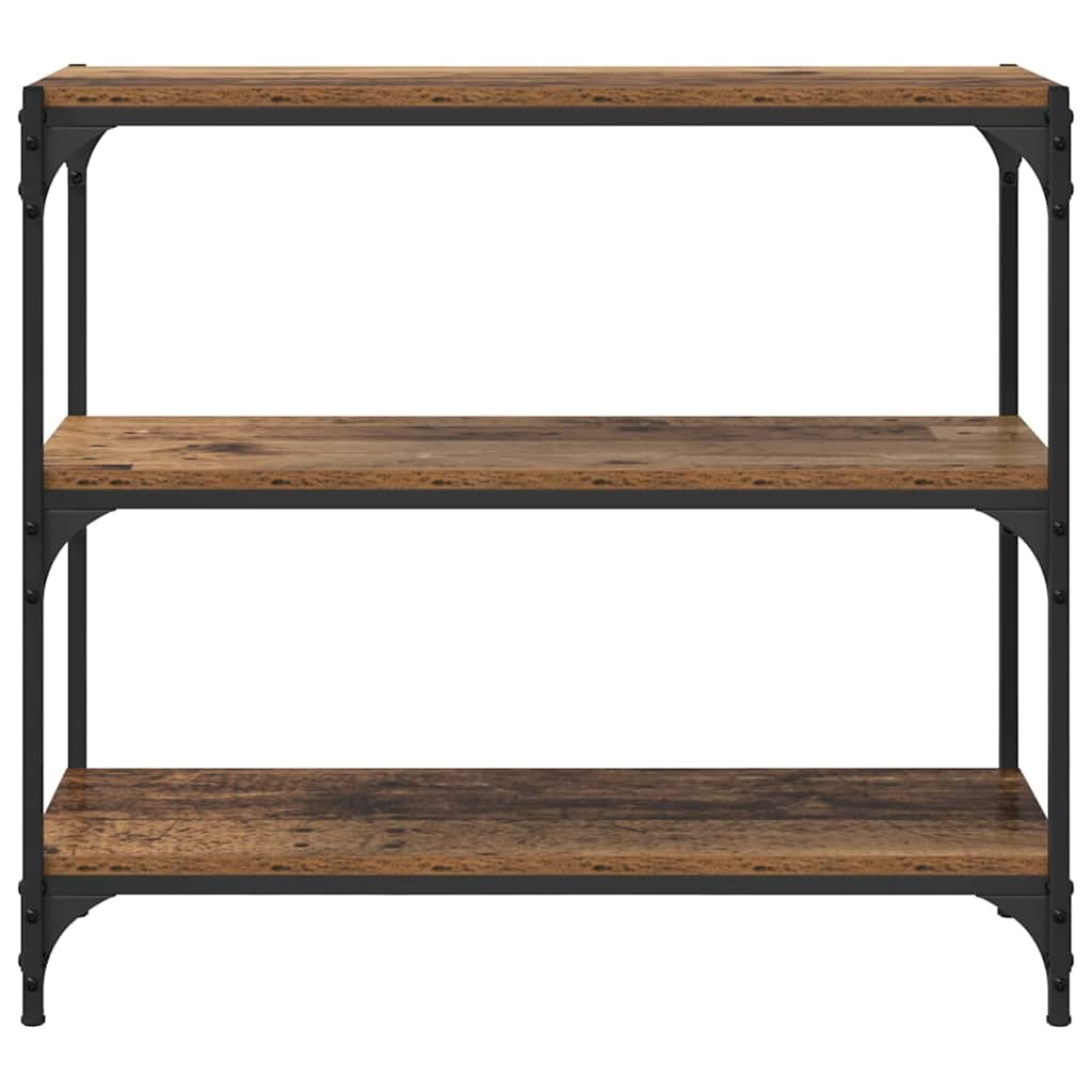 VidaXL Boekenkast Oud Hout 80 x 33 x 70,5 cm Gemonteerd hout en ijzer