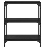 VidaXL Boekenkast Zwart eiken 60 x 33 x 70,5 cm