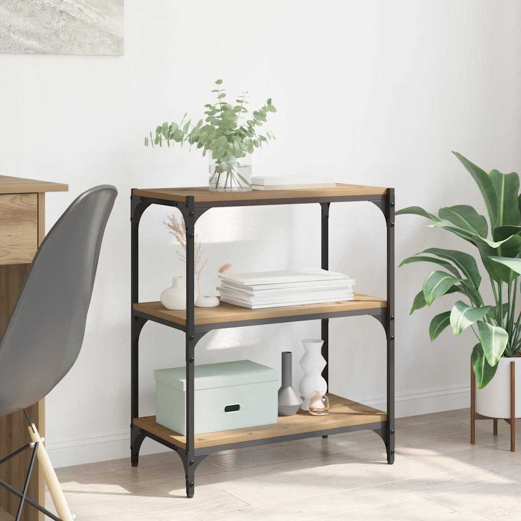 VidaXL Boekenkast artisanaal eikenkleurig 60 x 33 x 70,5 cm