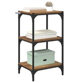 VidaXL Boekenkast Oud hout 40 x 33 x 70,5 cm Gemonteerd hout en ijzer