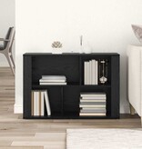 VidaXL Dressoir Zwart Eiken 80 x 30 x 53 cm Bewerkt hout