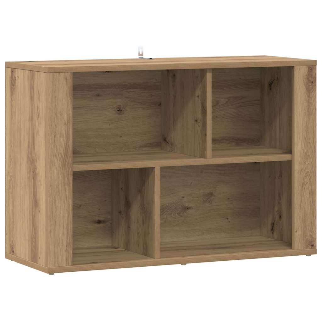 VidaXL Dressoir Artisan Eiken 80 x 30 x 53 cm Bewerkt hout