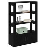 VidaXL Dressoir Zwart eiken 30 x 80 x 119,5 cm Bewerkt hout