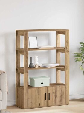 VidaXL Dressoir artisanaal eikenkleurig 30 x 80 x 119,5 cm