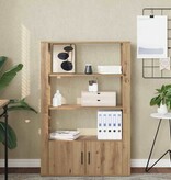 VidaXL Dressoir artisanaal eikenkleurig 30 x 80 x 119,5 cm