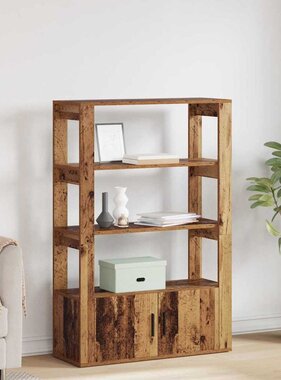 VidaXL Dressoir Oud hout 30 x 80 x 119,5 cm Bewerkt hout