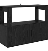VidaXL Dressoir Zwart eiken 80 x 30 x 60 cm Bewerkt hout