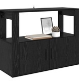 VidaXL Dressoir Zwart eiken 80 x 30 x 60 cm Bewerkt hout