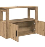 VidaXL Dressoir artisanaal eikenkleurig 80 x 30 x 60 cm Bewerkt hout