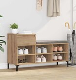 VidaXL Schoenenkast met lade artisanaal eikenkleurig 102 x 36 x 60 cm