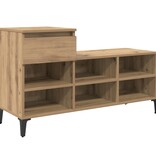 VidaXL Schoenenkast met lade artisanaal eikenkleurig 102 x 36 x 60 cm