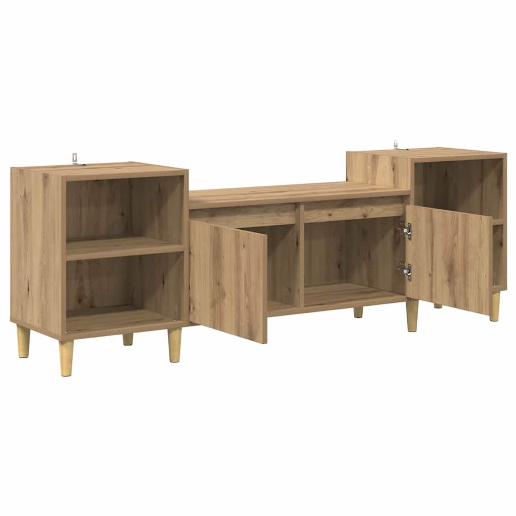VidaXL TV-kast Artisan Eiken 160 x 35 x 55 cm Bewerkt hout