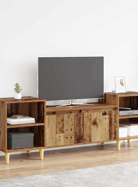 VidaXL TV-kast Oud Hout 160 x 35 x 55 cm Bewerkt hout
