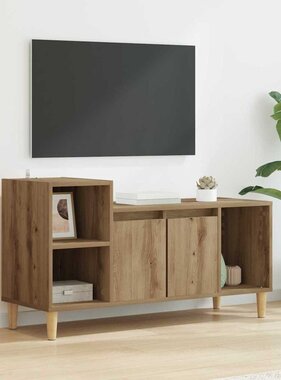 VidaXL TV-kast Artisan Eiken 100 x 35 x 55 cm Bewerkt hout