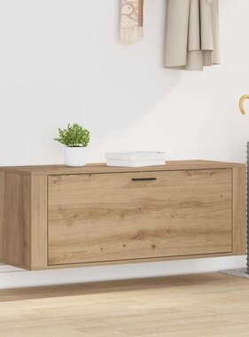 VidaXL Schoenenkast met plank artisanaal eikenkleurig 100 x 35 x 38 cm