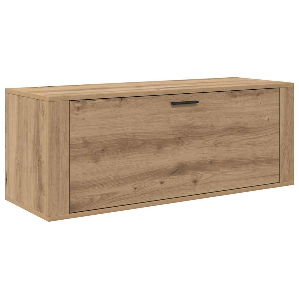 VidaXL Schoenenkast met plank artisanaal eikenkleurig 100 x 35 x 38 cm