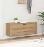 VidaXL Schoenenkast met plank artisanaal eikenkleurig 100 x 35 x 38 cm