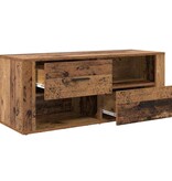 VidaXL TV-kast met lade Oud Hout 100 x 35 x 40 cm Bewerkt hout